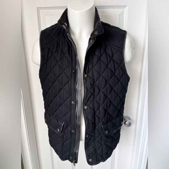 VTG Rare Polo Ralph Lauren Iconic Quilted Black Watch Outdoor Vest Size Large - Picture 11 of 15